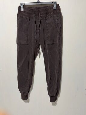 James Perse Multi Media Dark Brown Drawstring Joggers